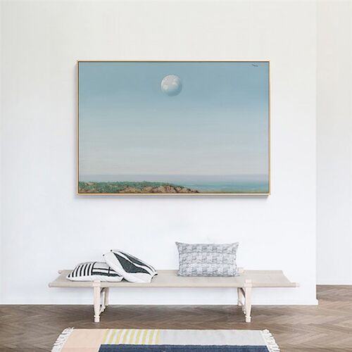 倒影帝国Rene Magritte马格利特装饰画超现实主义前卫艺术无框画