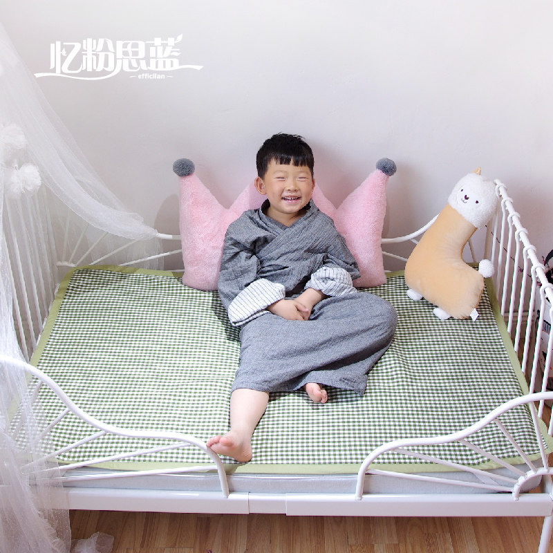 适用于拼接儿童床婴儿床竹纤维凉席新生儿夏季宝宝幼儿园席子定制
