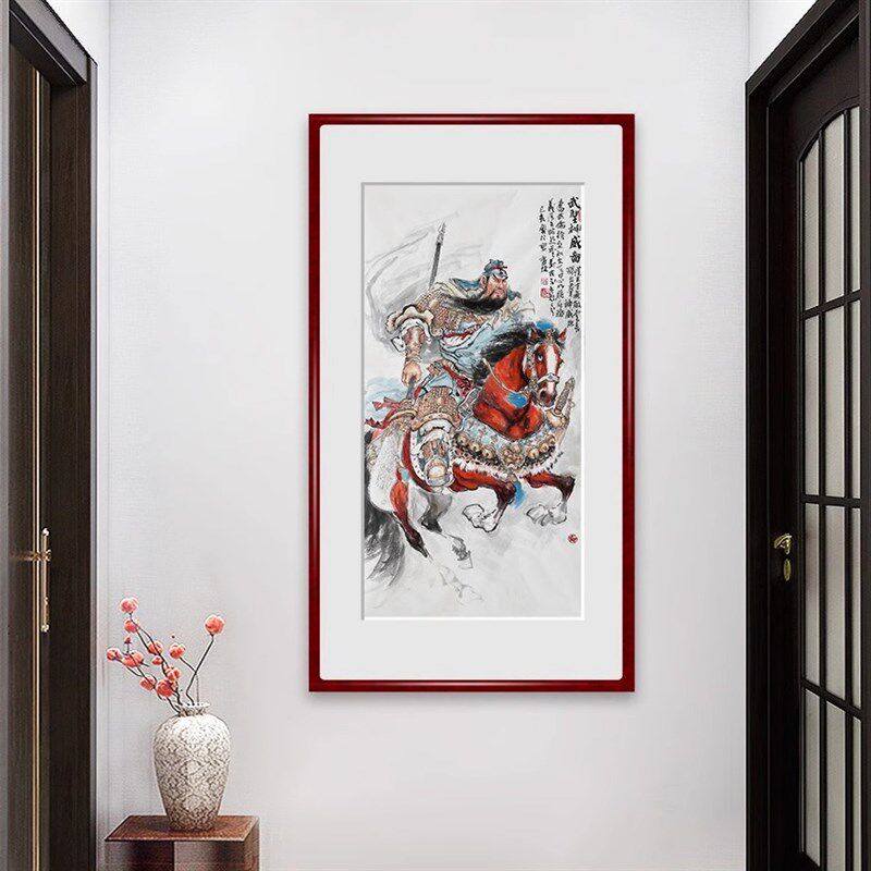 时育林纯手绘国画原作名家人物钟馗关公财神画像客厅吉利图墨华斋