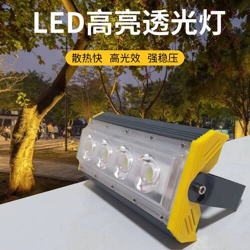 中涛聚光C四眼投光灯防水射灯店铺室外工地照明灯庭院探照灯