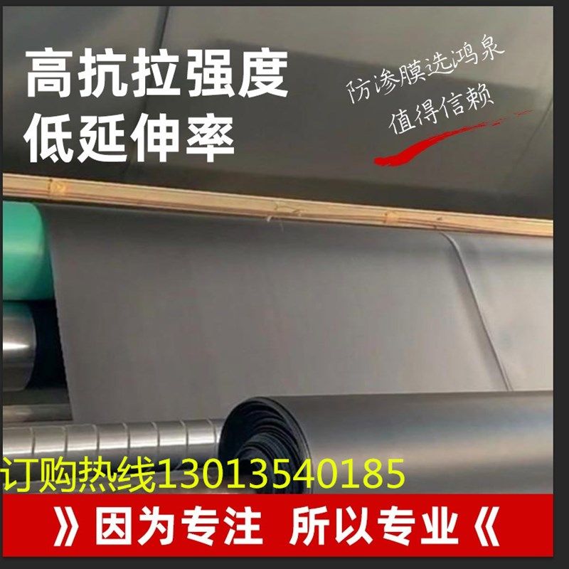 鱼塘防渗膜鱼池护坡防水布养殖专用土工膜黑色塑料布复合加厚地膜