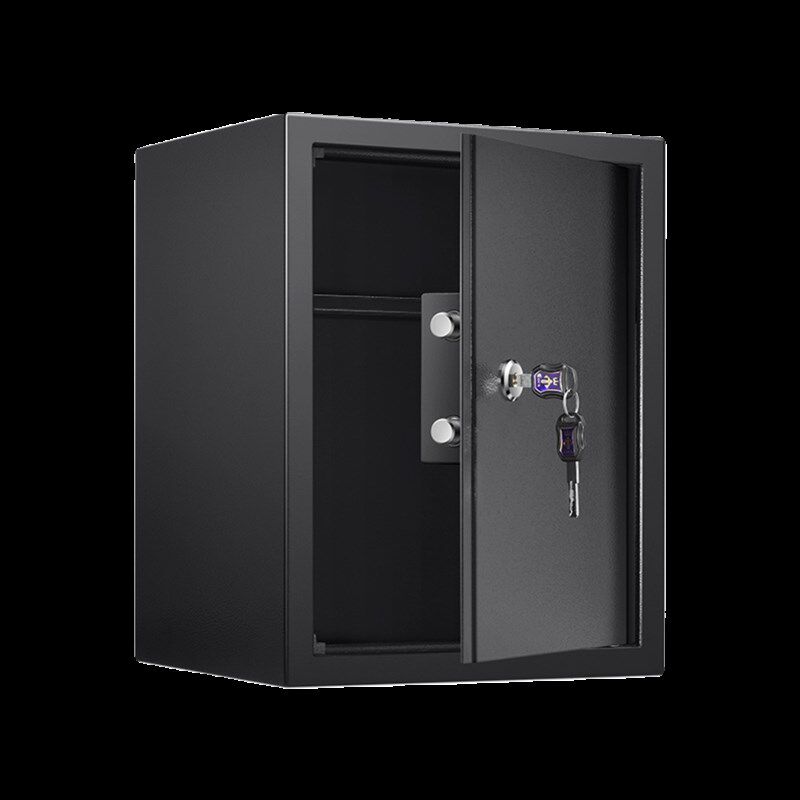 安锁保险箱家用小型钥匙保险柜高45大容量万夹老人家庭保管箱防盗
