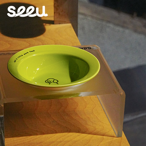 【新品】seeu周边丨干饭有一套小狗碗保护颈椎防打翻食盆宠物用品