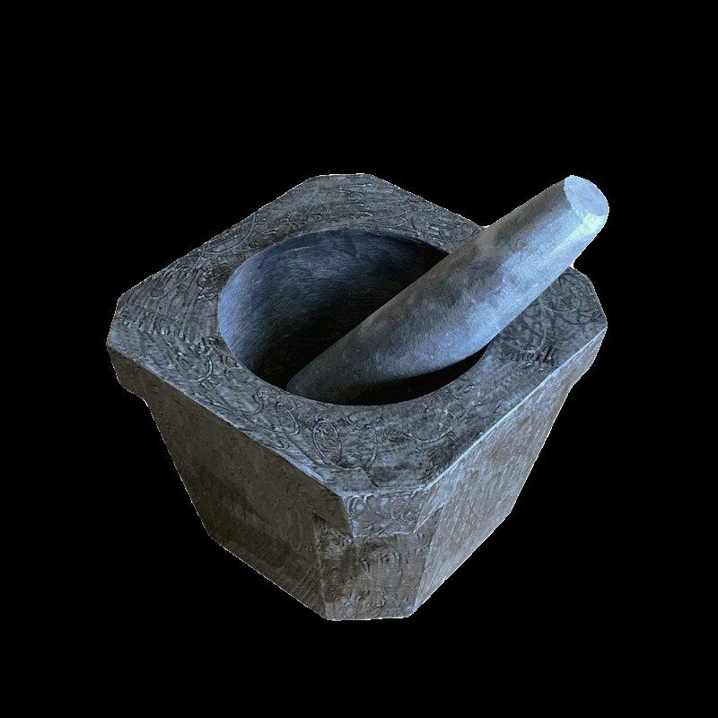 石窝子家用青石擂钵研磨器捣碎捣蒜器天然石蒜蓉器石头捣药大小号