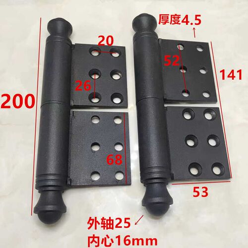 庭院门合页2号 皇冠头不锈钢合页 防盗门铰链 罗伯斯金合页