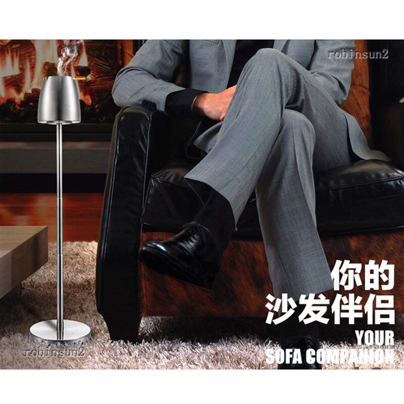 不锈钢烟灰缸落地可伸缩烟灰缸创意礼品可拆烟柱KTV酒吧防风烟盅