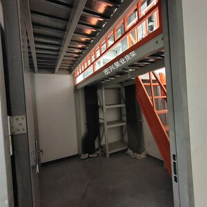 钢结构阁楼加层仓库地下室隔层定制挑高小平米储藏间二层平台