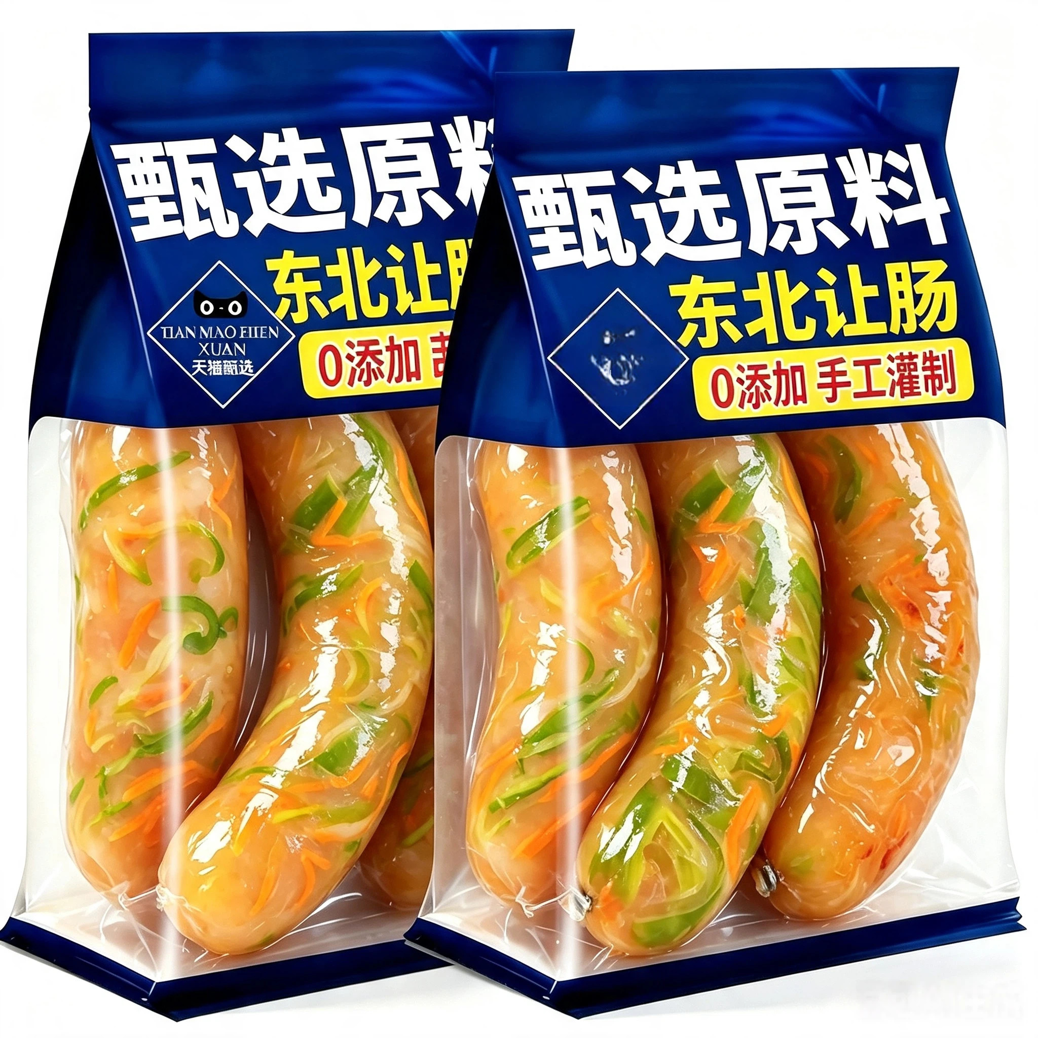 【手工灌制】东北蔬菜让肠图片