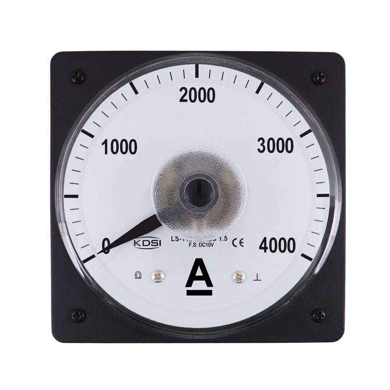 指针式圆形开孔 单相电流表LS-110 DC10V 4000A直流电流测量电表