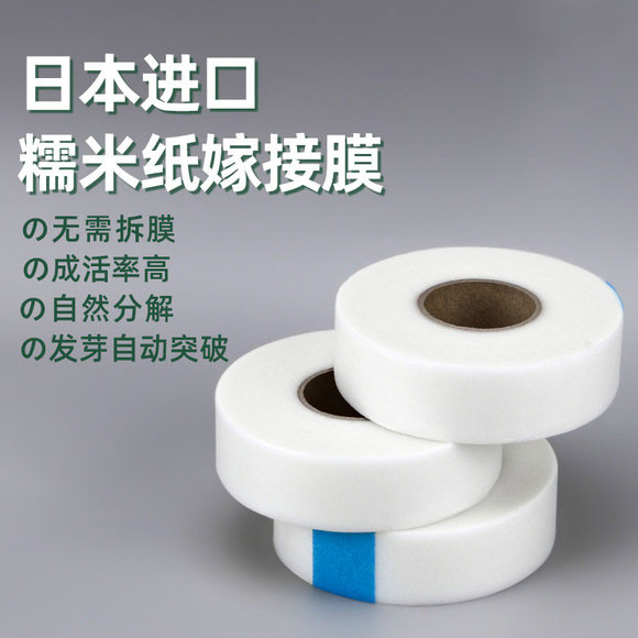 日本进口糯米纸嫁接膜自粘免拆可降解蔷薇月季金蛋子嫁接带专用季