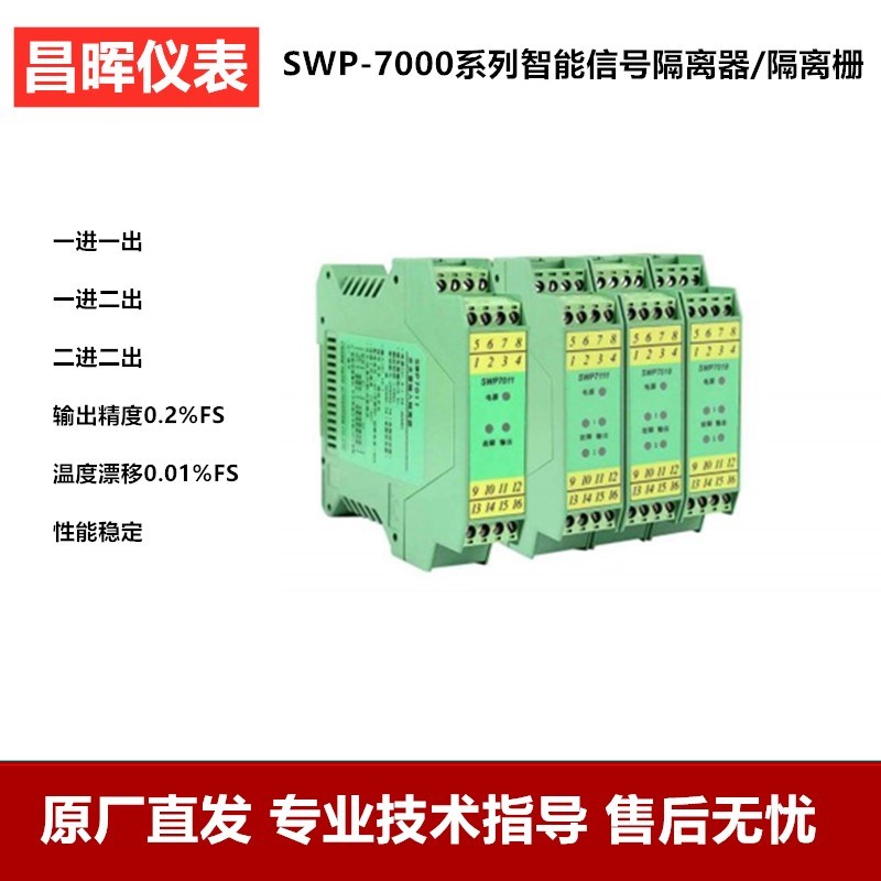 昌晖仪表4-20MA信号隔离器7038-EX智能防爆隔离栅SWP-7067 7037