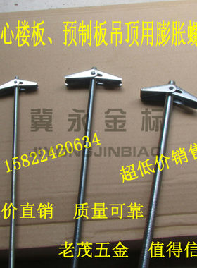 空心预制楼板吊顶专用铁飞机铁夹子兰花夹膨胀螺丝胀栓中空壁虎