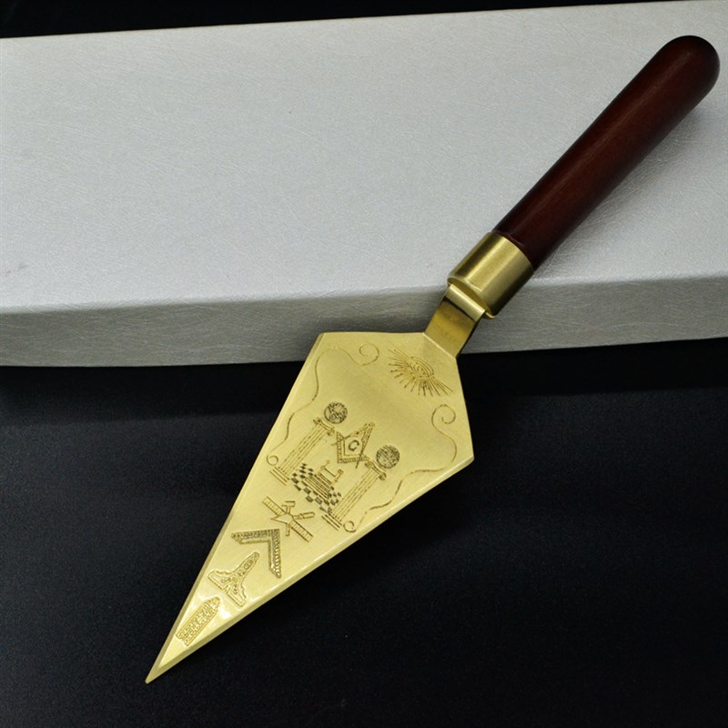 Master Mason共济会小铲子雕刻礼仪J式纪念用品 全视之眼 常规款