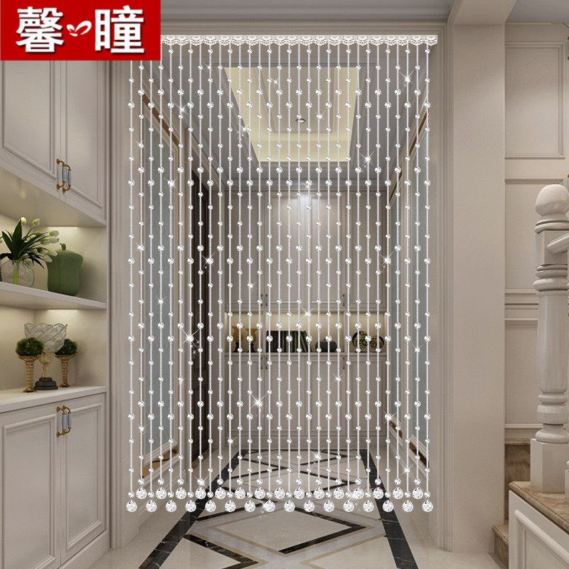 门帘珠帘过道水晶隔断帘r装饰客餐厅F卧室卫生间厕所玄关珠链屏风