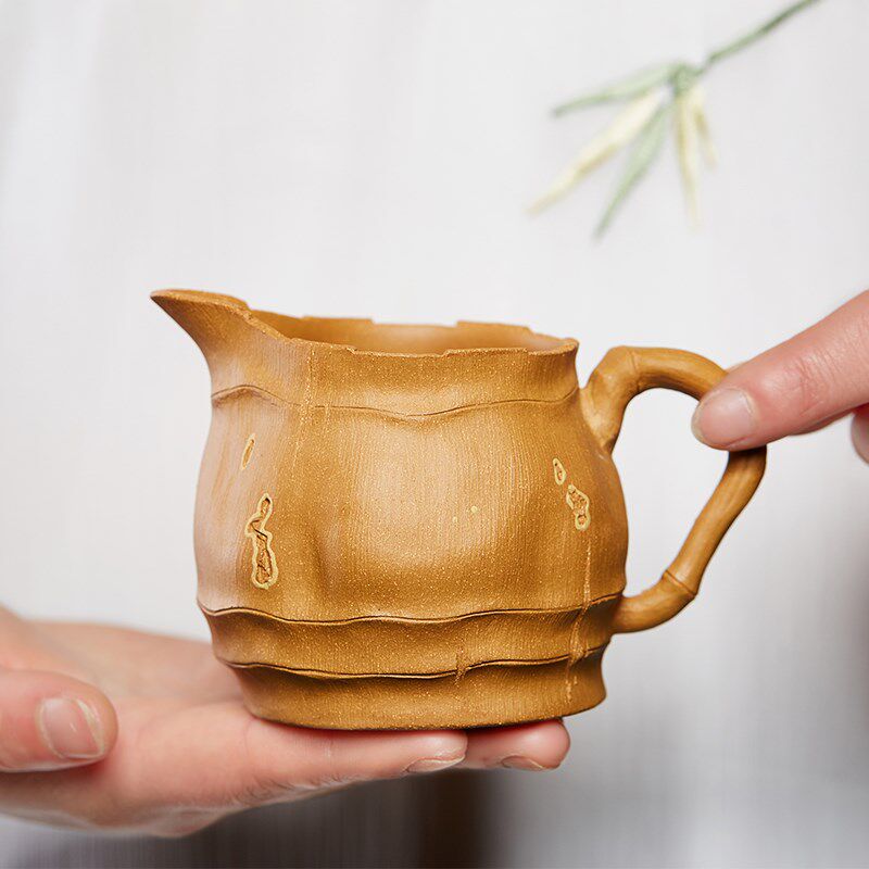 宜兴紫砂公道杯段泥公杯r茶漏茶道零配件中式功夫茶具配件茶滤套