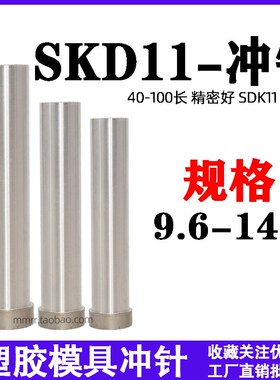 五金模冲压冲针 金属打孔SKD11精密冲头模具A冲10 11 12 13 14 20
