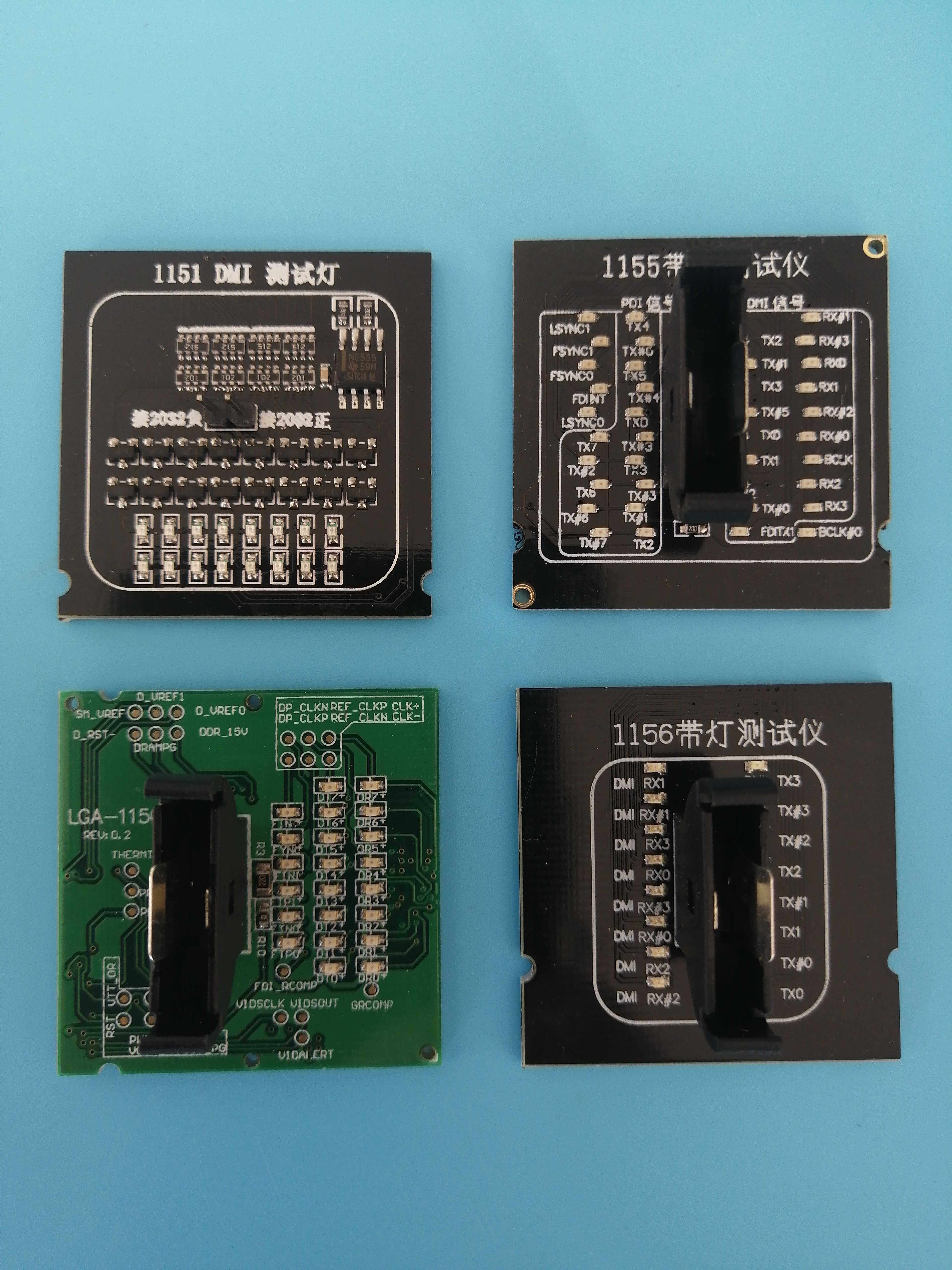 cpu1150115111561155电脑主板维修工具带灯测试仪假负载检测底座