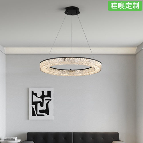 【哇噢】意式极简客厅吊灯高端轻奢别墅大厅后现代简约餐厅卧室灯