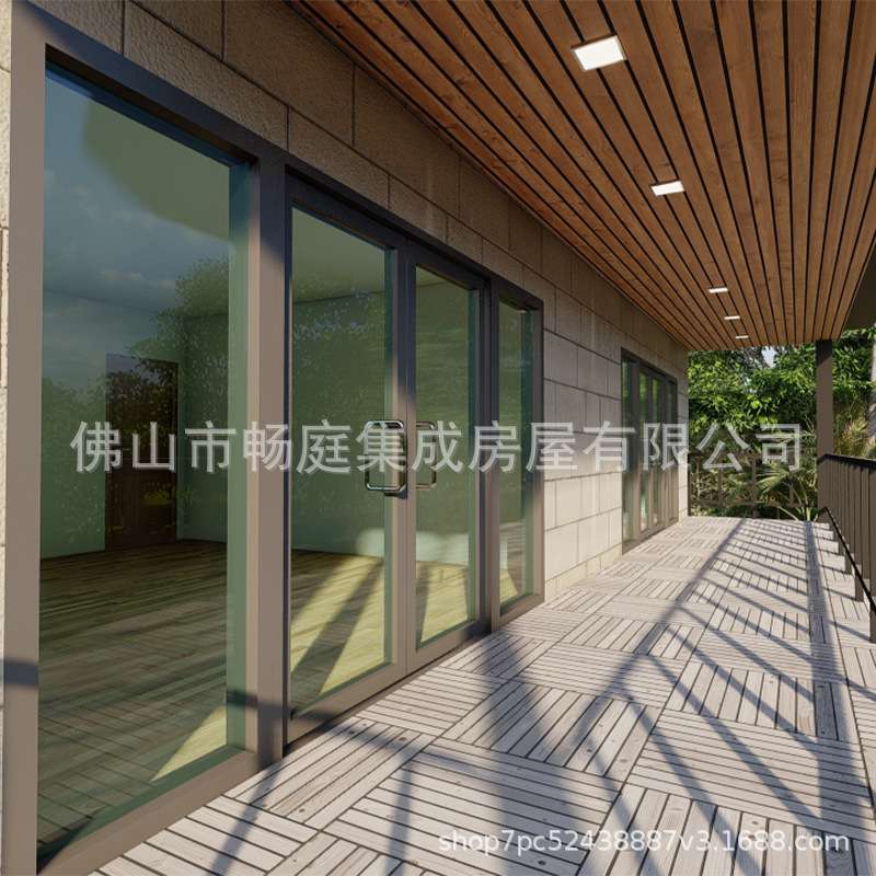 轻钢房屋环保节能别墅轻钢龙骨架钢结构房框架含水电精装修阳光房