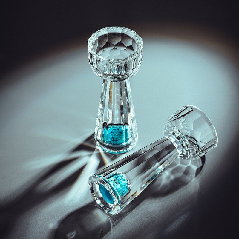 水晶白酒杯玻璃家用套装绿松石分酒器酒壶高档玻璃一口杯中式酒盅