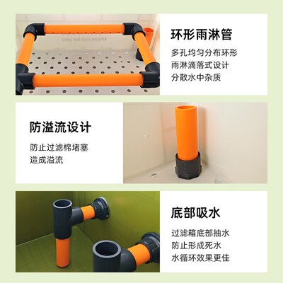 鱼缸过滤器周转箱静音上置滴流盒水循环外置过滤桶鱼盆鱼池过滤箱