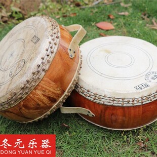 高档6寸6.f5寸高音原木扁鼓 竹钉扁鼓 低战鼓 川堂鼓竹钉鼓 道士