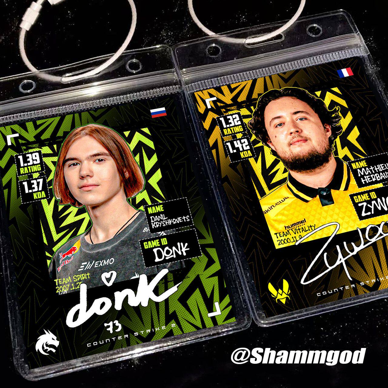 Shammgod制造电竞Niko donk zywoo m0nesy自制donk周边csgo挂件