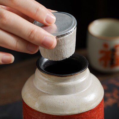 老岩泥朱红小暖壶泡茶杯办公室大容量茶水陶瓷焖茶杯定制喝水杯子