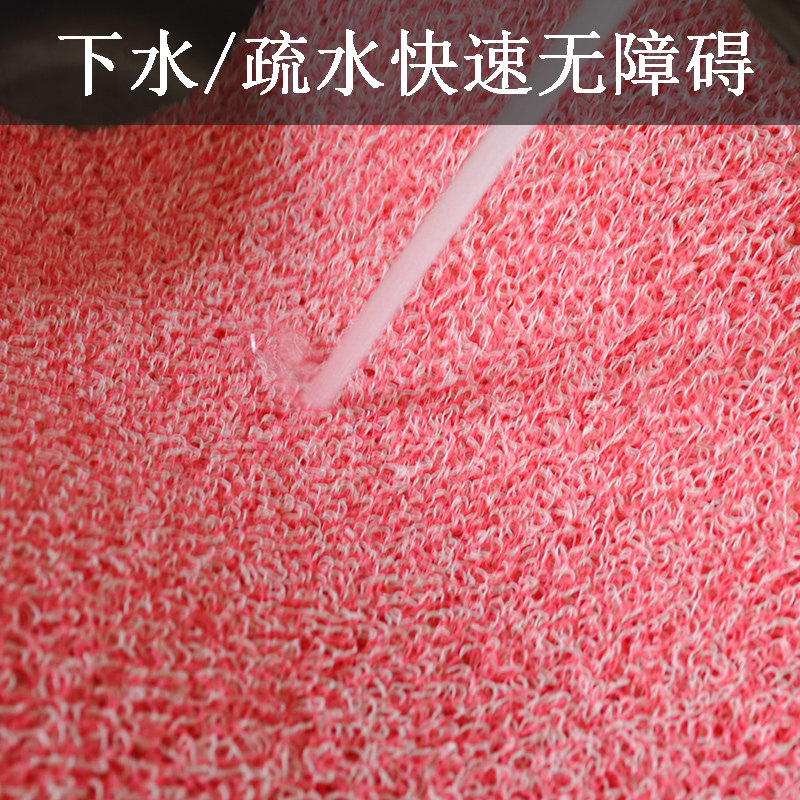 镂空丝圈地垫无底地毯门垫卫生间脚踏浴室防滑垫透水可冲洗脚垫