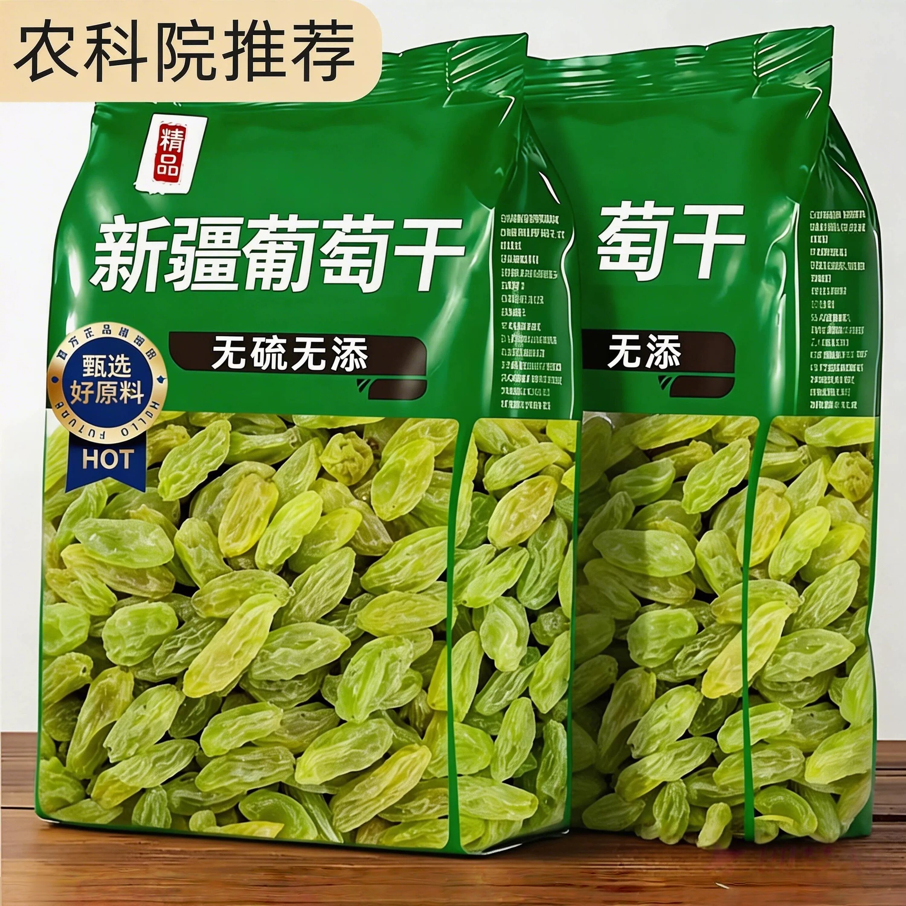 农科院新疆葡萄干特级超大免洗精品即食香妃王提子新货官方旗舰店