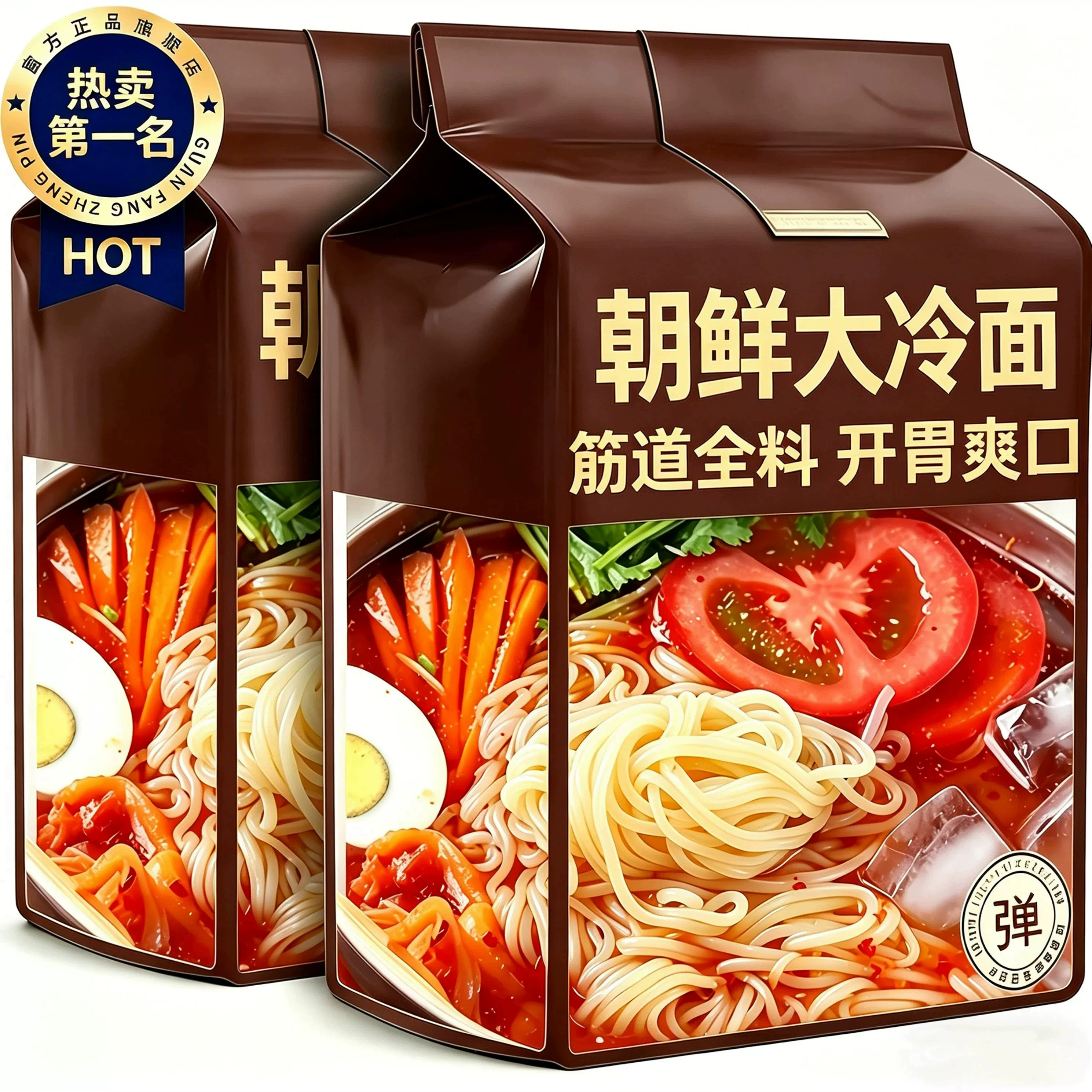 荞麦冷面正宗东北大冷面韩式风味朝鲜冷面低脂速食凉面延吉特产