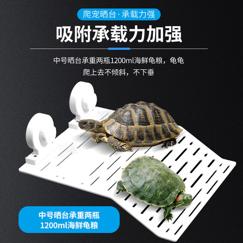 乌龟爬坡台支架爬台浮台造景水陆乌龟用品水族喂食台乌龟缸晒背台
