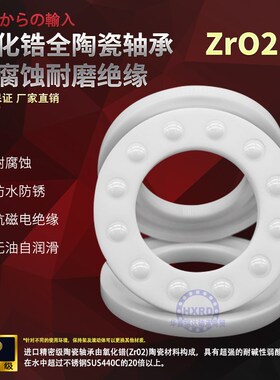 平面推力球防腐蚀高速全陶瓷轴承 51204 51205 51206 51207CE  SH