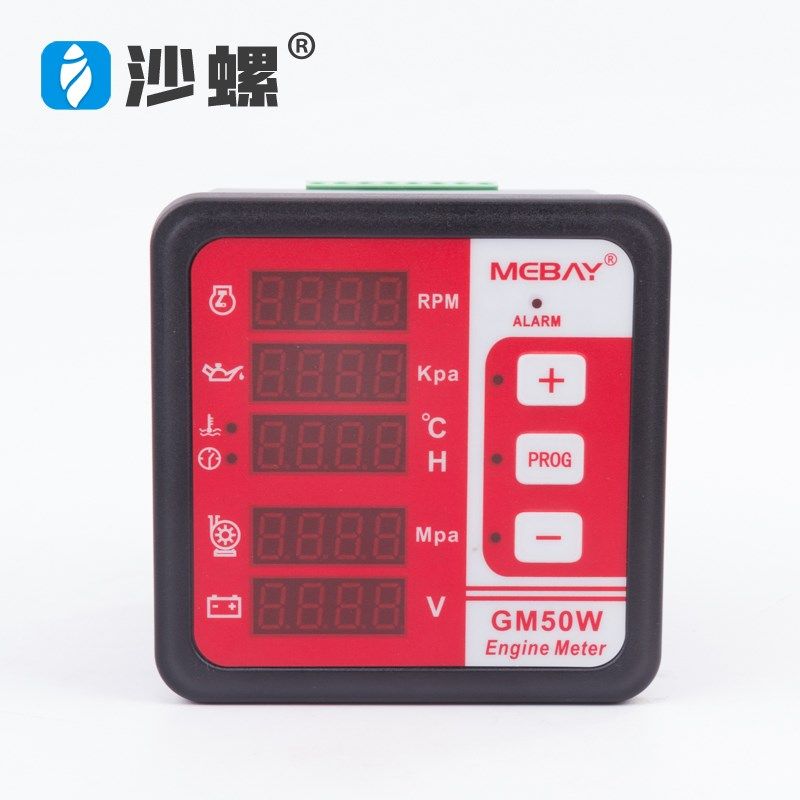 柴油水泵监控仪GM50W 发动机水泵数显表水温 油压 水泵水压报警器