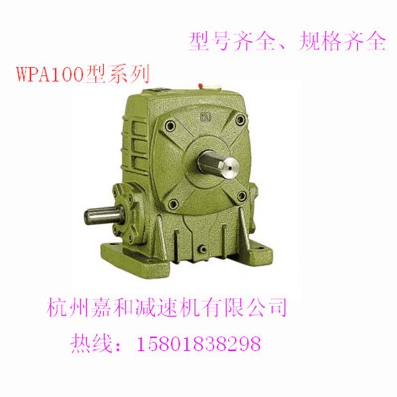 浙江杭州嘉和WPA100型 蜗轮蜗杆减速机1:10到60速比,宏杰