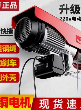 德国进口纯铜电机微型电动吊车220v家用电动吊机建筑提升机升降起
