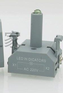 LA38灯座 LED灯座 高亮LED 红绿黄蓝白 12/24/220V 按钮配件
