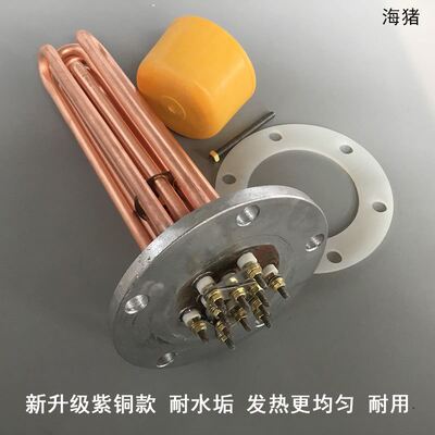 蒸烫机加热管380v220v蒸汽产生器电锅炉140法兰电热管12/18/24kw