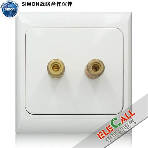 西蒙开关欧典61系列  一位音箱插座 J60800Y1