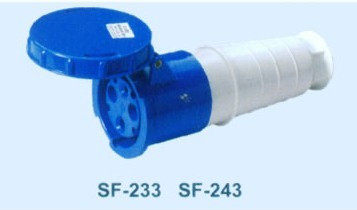 SFE上丰工业插座SF-243 125A 三极连接器 IP67 三芯插头插座