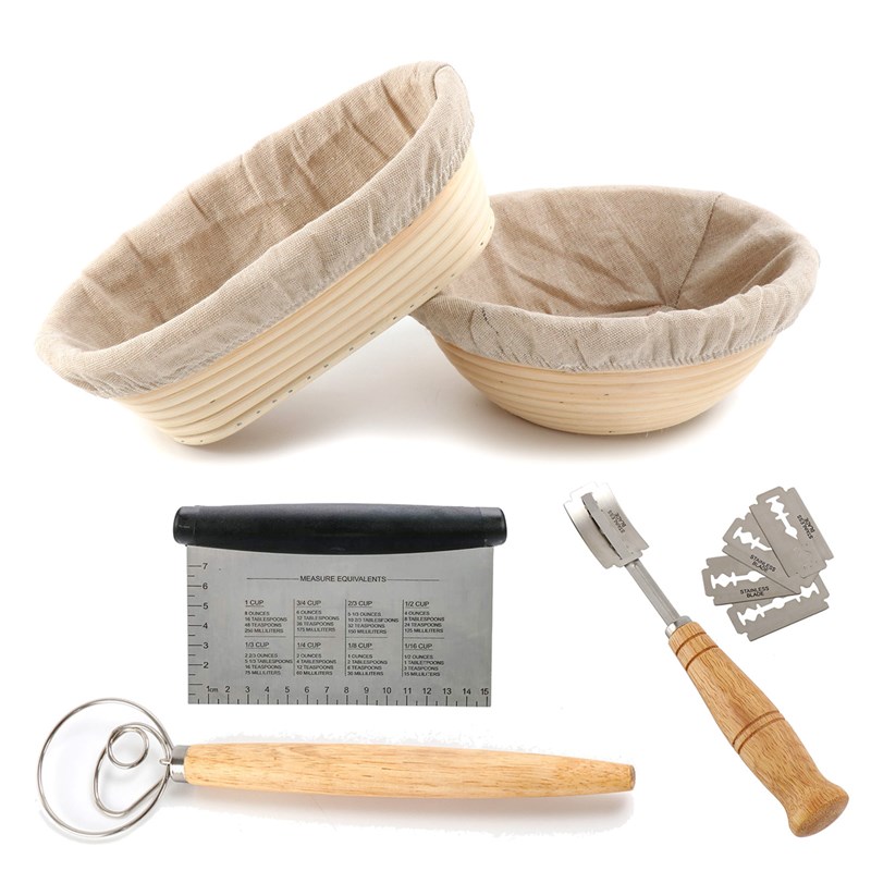 藤编欧包a面包发酵篮烤箱椭圆形法棍面团发酵模具家用DIY烘焙工具