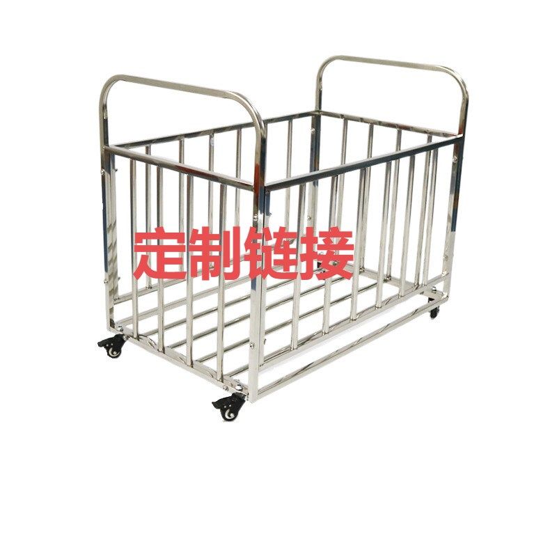 不锈钢球车篮球筐足球展示架儿童球收纳筐小推车.可移动球框