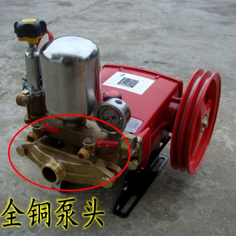 铜泵头/HM52型三缸柱塞泵/农用高压机动喷雾器/担架式喷雾器泵头