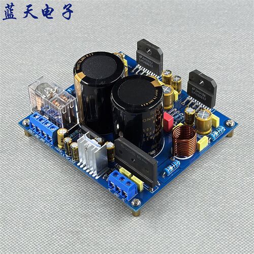 LM3886双声道功放板 集成整流滤波 开机延时保护 套件成品PCB空板