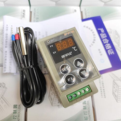 原装BESFUL碧河BF-D110A导轨式制冷制热温控仪数显可调温度控制器