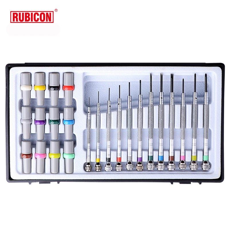 RUBICON罗宾汉精密型珠宝钟表螺丝刀螺丝批套装(12支装)RSF-1203