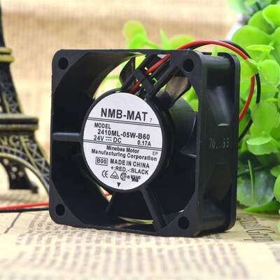 原装 NMB 2410ML-05W-B60 DC 24V 0.17A 6CM 6025 轴流 散热风扇