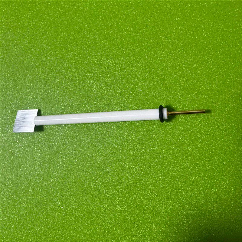 10*10*1mm锌片电极 锌电极 铜片电极四氟杆子直径6mm 杆长80mm