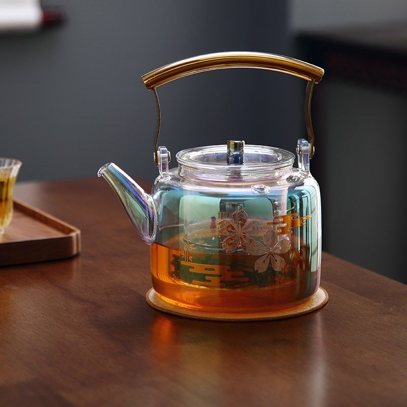 品陶堂茶炉电陶炉煮茶器煮茶炉玻璃蒸煮茶壶蒸汽煮茶器电陶炉套装