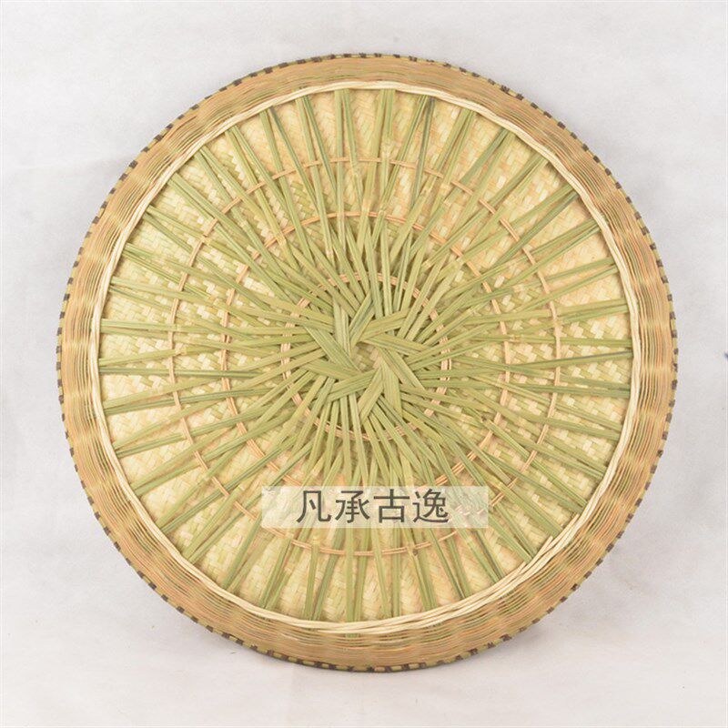 手工竹编簸箕贵州特色 无孔竹制品环保竹筛收纳筐
